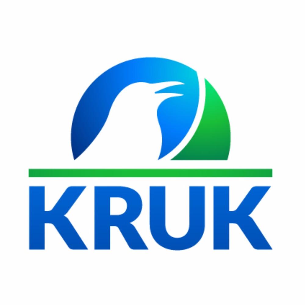 Logo de la empresa de gestión de cobros de deuda Kruk. Logo