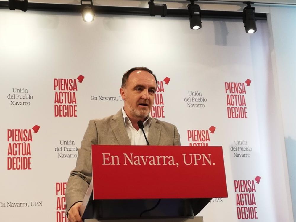 Archivo - Javier Esparza, presidente de UPN y candidato a la Presidencia del Gobierno de Navarra. Archivo