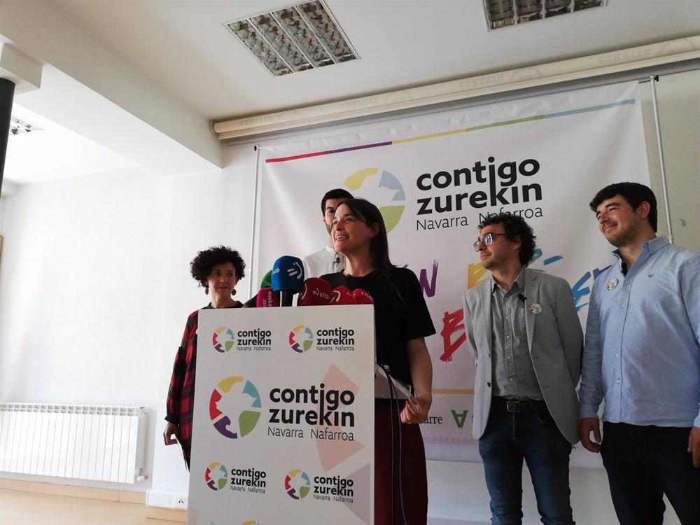 Begoña Alfaro, candidata de Contigo Navarra a la Presidencia del Gobierno de Navarra, en una imagen de archivo. Begoña