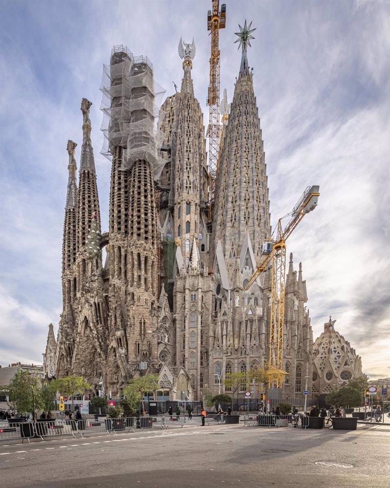 Vista de la Basílica de la Sagrada Familia Vista
