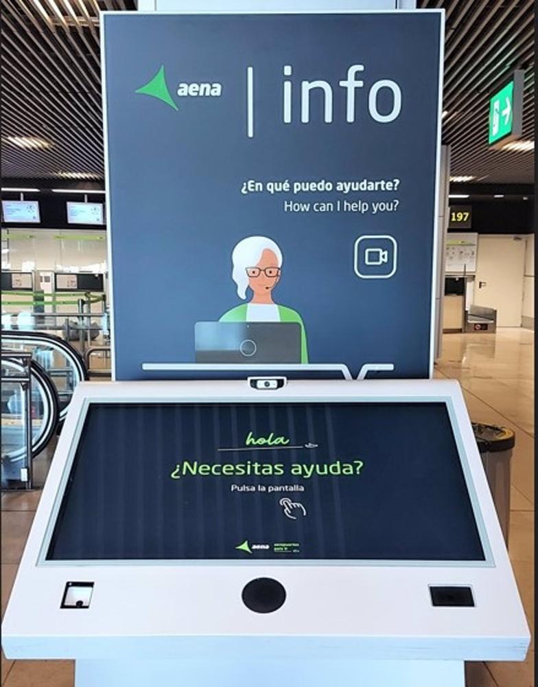 Barajas informará a los viajeros con videollamadas interactivas 24 horas Barajas