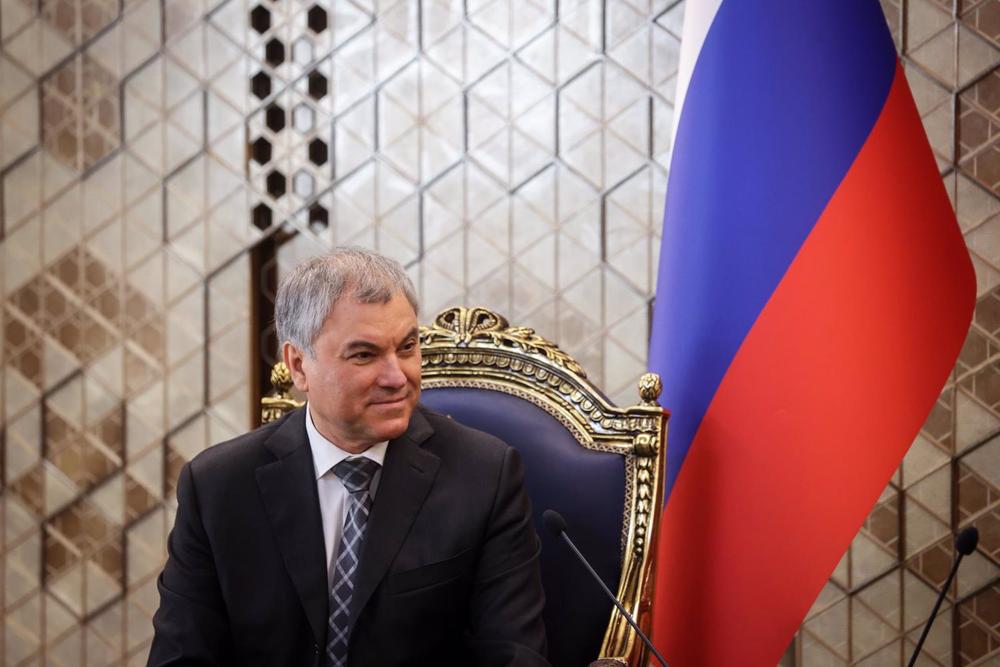 Archivo - El presidente de la Duma estatal de Rusia, Viacheslav Volodin. Archivo