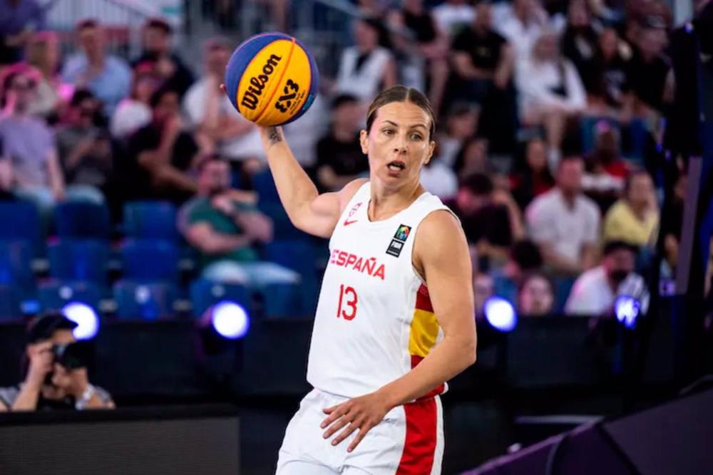 Sandra Ygueravide, durante la Copa del Mundo femenina de baloncesto 3x3. Sandra