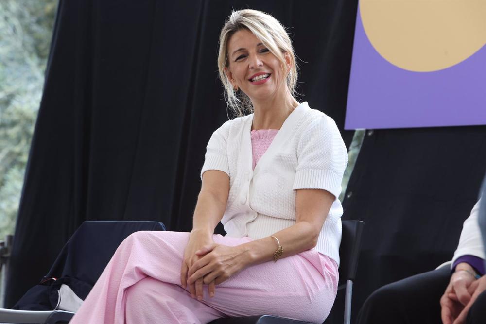 La vicepresidenta Segunda del Gobierno y Ministra de Trabajo y Economía Social, y líder de Sumar, Yolanda Díaz La