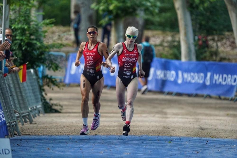 Susana Rodríguez, durante el Campeonato de Europa de triatlón. Susana