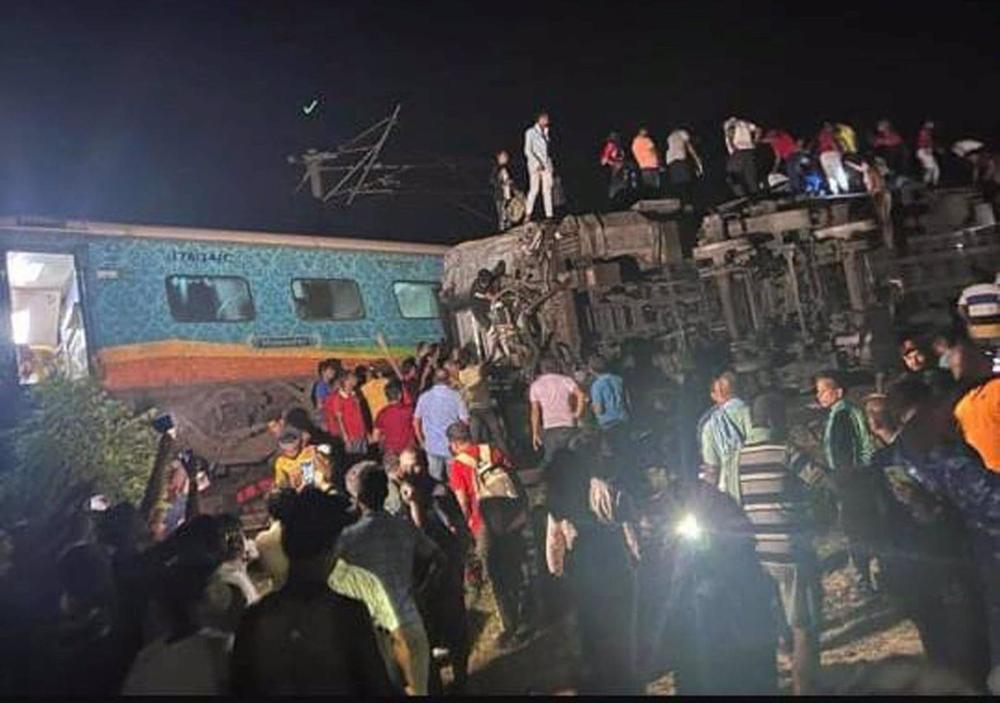 Accidente de tren en Balasore, Odisha, India Accidente