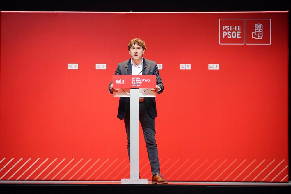 El secretario general del PSE-EE, Eneko Andueza. El