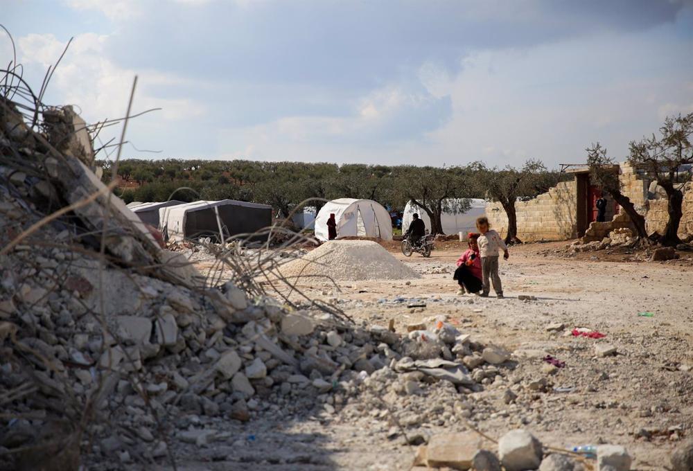 Archivo - Niños afectados por los terremotos en la provincia de Alepo (Siria) Archivo