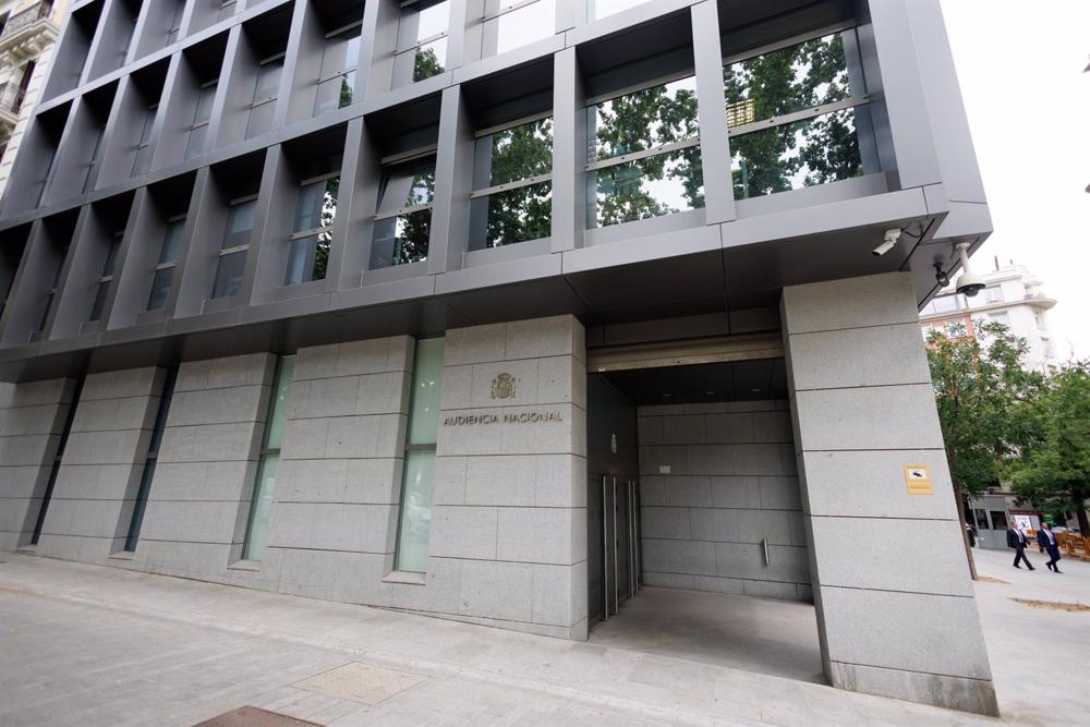 Fachada de la Audiencia Nacional, a 22 de mayo de 2023, en Madrid (España). Unos 45.000 funcionarios de la administración de Justicia comienzan hoy su huelga indefinida para exigir mejoras salariales y laborales, tras más de un mes de movilizaciones puntu Fachada