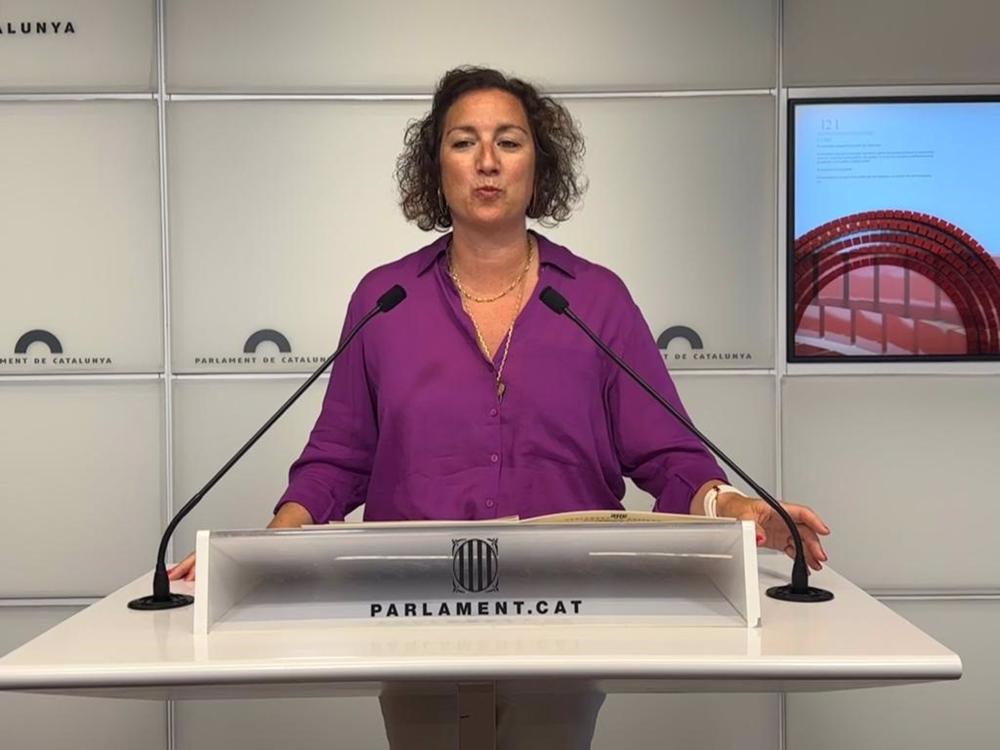 La portavoz del PSC-Units en el Parlament, Alícia Romero La